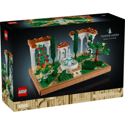 LEGO® Icons Fountain Garden Home and Office Decor, Building Set for Adults 10359