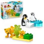 LEGO® DUPLO® Town Wild Animal Families: Penguins & Lions Imagination Toy 10442