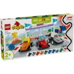 LEGO® DUPLO® Town F1® Team Race Cars & Drivers Building Toy for Family Fun 10445