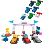 LEGO® DUPLO® Town F1® Team Race Cars & Drivers Building Toy for Family Fun 10445