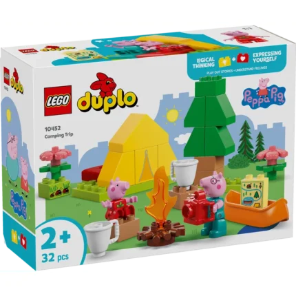LEGO® DUPLO® Peppa Pig Camping Trip Building Playset with Canoe Toy 10452