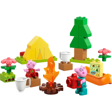 LEGO® DUPLO® Peppa Pig Camping Trip Building Playset with Canoe Toy 10452