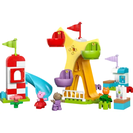 LEGO® DUPLO® Peppa Pig Funfair Pretend-Play Amusement Park Toddler Toy 10453