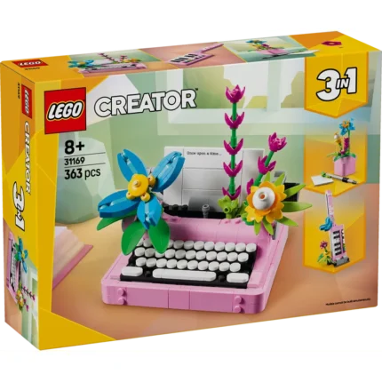 LEGO® Creator 3in1 Typewriter with Flowers Toy Playset 31169