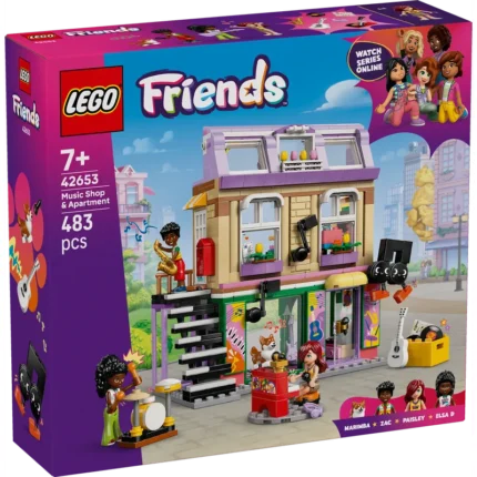 LEGO® Friends Music Store & Apartment Building Set Pretend-Play Toy 42653
