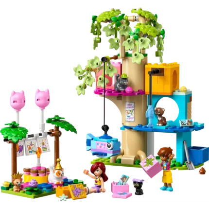 LEGO® Friends Cat Birthday Party & Tree House Building Kit Toy 42666