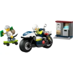 LEGO® City Police Motorcycle Chase Toy, Motorbike Set 60455