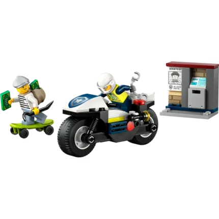 LEGO® City Police Motorcycle Chase Toy, Motorbike Set 60455