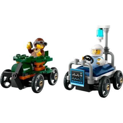 LEGO® City Airplane vs. Hospital Bed Race Car Pack Soapbox Racing Toy 60459