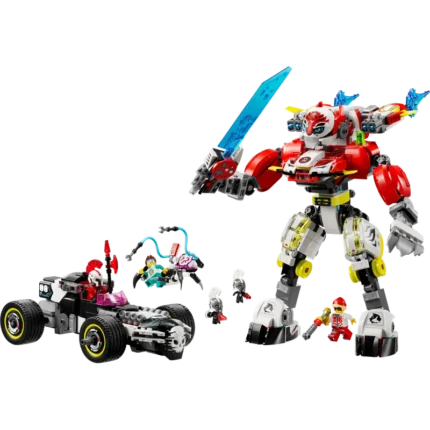 LEGO® DREAMZzz™ Cooper’s Tiger Mech & Zero’s Hot Rod Car Toy 71497