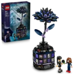 LEGO® Wednesday Black Dahlia Flower Halloween Gift, Faux Plant Room Decor 76784