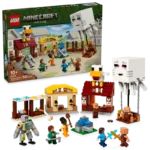 LEGO® Minecraft® The Ghast Balloon Village Attack, Gamer Gift Toy for Kids 21273