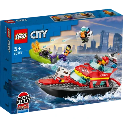 LEGO® City Fire Rescue Boat 60373 Building Toy Set