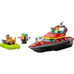 LEGO® City Fire Rescue Boat 60373 Building Toy Set