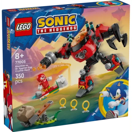 LEGO® Sonic the Hedgehog™ Knuckles vs. Dr. Eggman Egg Crusher Mech Toy Set 77005