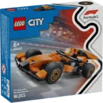 LEGO®  City F1 Driver with McLaren Race Car Mini Vehicle Toy Playset 60442