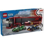 LEGO®  City F1 Truck with RB20 & AMR24 F1 Cars Toy Racing Transporter Set 60445