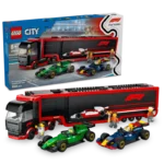LEGO®  City F1 Truck with RB20 & AMR24 F1 Cars Toy Racing Transporter Set 60445 - Image 3