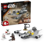LEGO®  Star Wars™ Mando and Grogu’s N-1 Starfighter™ Building Toy 75410 - Image 3